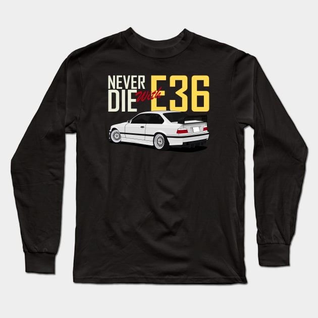 E36 Bimmer Never Die Long Sleeve T-Shirt by masjestudio